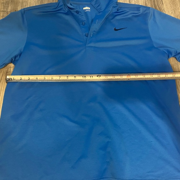 Nike Golf Tour Performance Dri Fit Polo Shirt Mens Large Blue Short Sleeve - Picture 4 of 5
